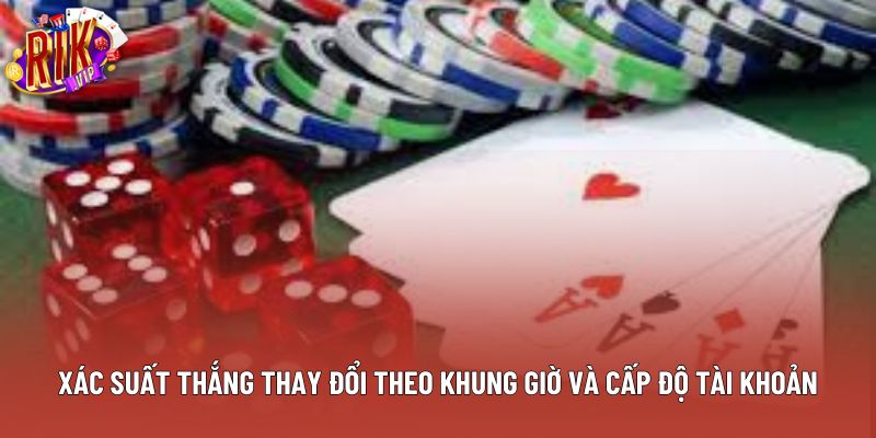 Xác suất thắng thay đổi theo khung giờ và cấp độ tài khoản